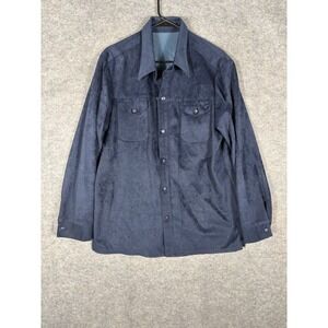 WFF by Farah Styled Blue Button Up‎ Shirt Jacket with Pockets